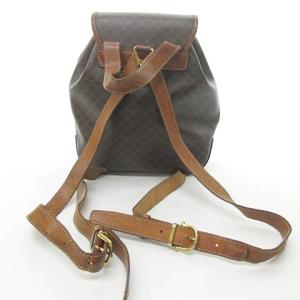 CELINE ヴィンテージ マカダム リュックサック ブラウン