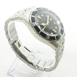 RUDE GALLERY 美品 20SS 67787 GOOD OLD DIVER DATE WATCH 腕時計 クォーツ 黒文字盤 シルバー