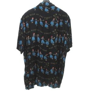 RUDE GALLERY 20SS 美品 アロハシャツ HULA SKULL ALOHA SHIRT LIVE IT NOW スカル がいこつ 半袖