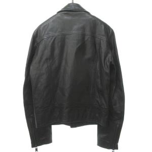 MARC JACOBS タグ付 レザージャケット ライダースジャケット ショートコート 中綿 黒 ブラック 44 S