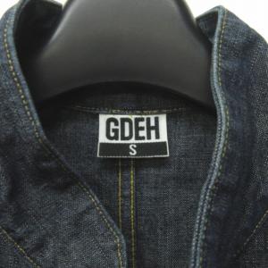 Goodenough GDEH デニム ジャケット スタンドカラー マオカラー スナップボタン ブルゾン 刺繍 インディゴ 青 S