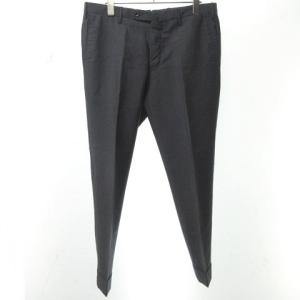 モヘヤ混 パンツ スラックス センタープレス ダブル グレー 灰 48 約M 0510