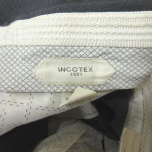 INCOTEX モヘヤ混 パンツ スラックス センタープレス ダブル グレー 灰 48 約M 0510