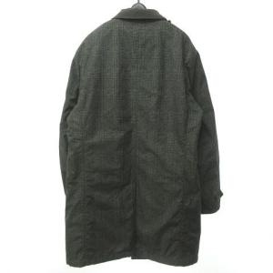 C.P. COMPANY 15AW ステンカラーコート 中綿ジャケット ジャガード キルティング グリーン 54 XL