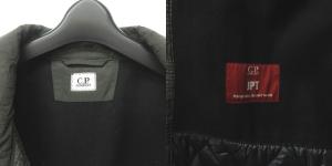 C.P. COMPANY 15AW ステンカラーコート 中綿ジャケット ジャガード キルティング グリーン 54 XL