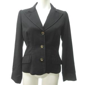 ペイズリーテーラードジャケット 黒