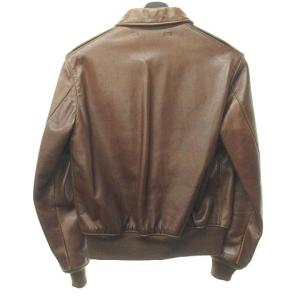 THE REAL McCOY'S A-2 フライト ジャケット レザー 本革 ブラウン 茶 38  