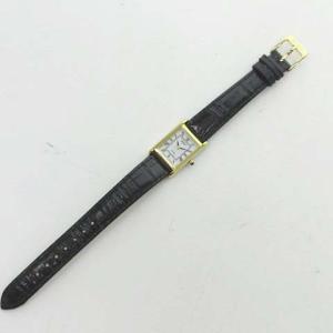 SEIKO V115-0BD0 SOLAR 腕時計 スクエア 白文字盤 ゴールド ブラック