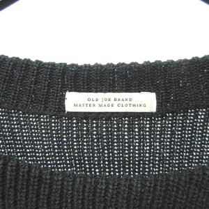 OLD JOE ボートネック ワシ セーター ニット 長袖 黒 ブラック 38 M