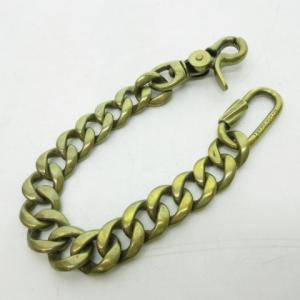 RUDE GALLERY BLACK LEBEL ブラックレーベル × ARGENT GLEAM アウトサイダーズ ウォレット チェーン 真鍮 喜平