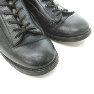 OLD JOE レザー ロング ロガー ブーツ レースアップ 黒 ブラック 26.5cm