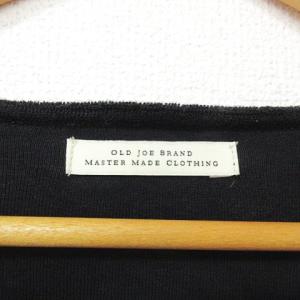 OLD JOE Tシャツ カットソー プルオーバー 長袖 パイル 黒 ブラック 38