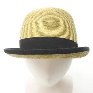 RUDE GALLERY 美品 ストロー 麦わら 帽子 ボーラー ハット ナチュラル ブラック