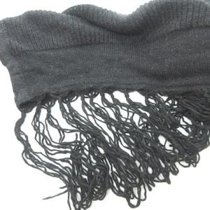 JULIUS マフラー ストール フリンジ ベビーアルパカ混 モヘア混