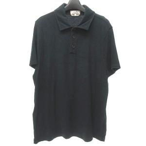 17SS パイル ポロシャツ カットソー 半袖 黒 L 