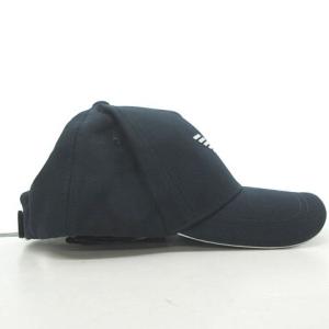 EMPORIO ARMANI Baseball Cap キャップ スナップバック ロゴプリント ネイビー 1123
