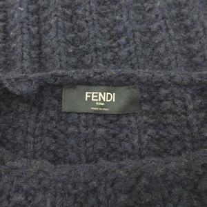 FENDI ケーブルニット セーター モヘア ネイビー