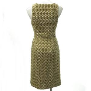 PRADA ノースリーブワンピース 総柄 40 マルチカラー