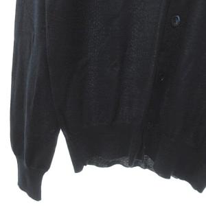 Cruciani CU2034 カシミヤ シルク混 ニットカーディガン ネイビー