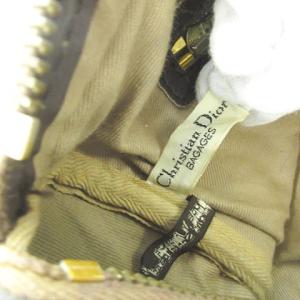 Christian Dior オールド ヴィンテージ トロッター エンボス ヌバック レザー ボストンバッグ ロゴ ブラウン