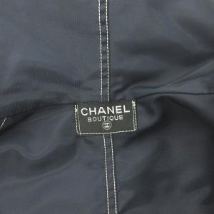 CHANEL BOUTIQUE ヴィンテージ フーディパーカー ナイロン ネイビー