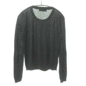 VALENTINO クルーネックカシミヤニットカーディガン 40 ブラック