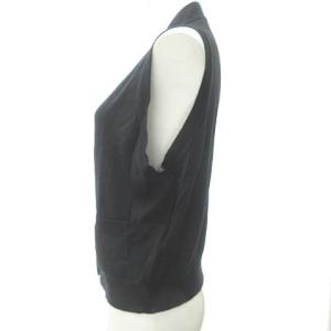 MARGARET HOWELL ×ジョンスメドレー JOHN SMEDLEY 19AW 美品 ウール カーディガン ベスト 2 M位 黒 ブラック