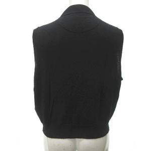 MARGARET HOWELL ×ジョンスメドレー JOHN SMEDLEY 19AW 美品 ウール カーディガン ベスト 2 M位 黒 ブラック