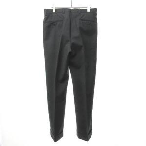 INCOTEX 美品 SUPER’100S センタープレス パンツ スラックス ウール グレー 44 1021