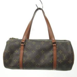 LOUIS VUITTON パピヨン30 旧式 モノグラム ボストンバッグ 茶