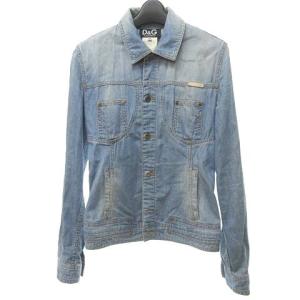 デニム刺繍シャツジャケット XS アイスブルー 