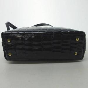 LANVIN クロコダイル ミニバッグ ショルダーバッグ ポシェット 本革 紫 パープル