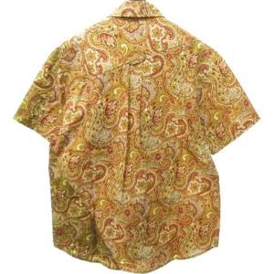 NEPENTHES 半袖ペイズリーシャツ M イエロー