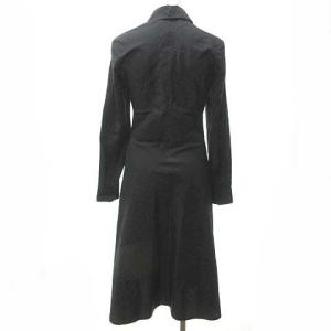 Max Mara コットンシルクシャツワンピース 36 ブラック