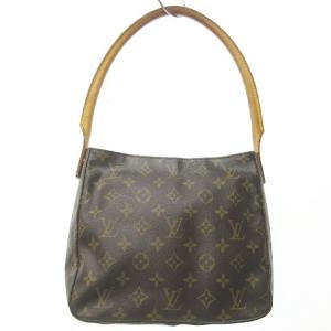 LOUIS VUITTON M51146 モノグラム ルーピングMM ハンドバッグ ブラウン