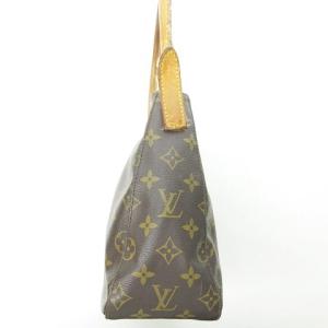 LOUIS VUITTON M51146 モノグラム ルーピングMM ハンドバッグ ブラウン