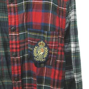POLO RALPH LAUREN タータンチェックネルシャツ M グリーン