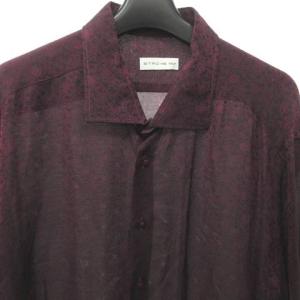 ETRO シルクシャツ ペイズリー柄 46 パープル