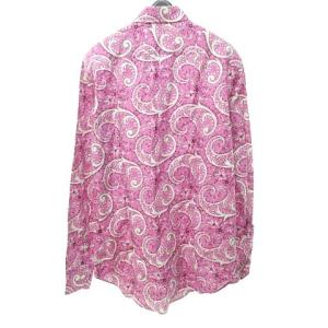 ETRO ペイズリー シャツ 長袖 ホリゾンタルカラー 41 パープル