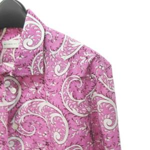 ETRO ペイズリー シャツ 長袖 ホリゾンタルカラー 41 パープル