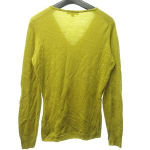 JOHN SMEDLEY Vネックニットセーター S イエロー
