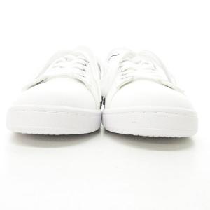 EMPORIO ARMANI EA7 キャンバス スニーカー ロゴ UK7.5 26.5cm位 ホワイト 1218