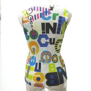 PLEATS PLEASE ISSEY MIYAKE ISSEYMIYAKE 元素柄 プリーツ カットソー ノースリーブ 3 マルチカラー