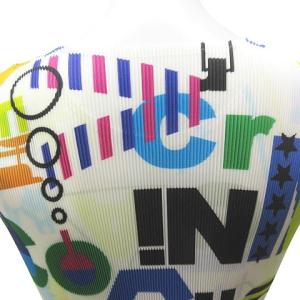 PLEATS PLEASE ISSEY MIYAKE ISSEYMIYAKE 元素柄 プリーツ カットソー ノースリーブ 3 マルチカラー