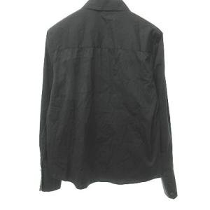 FENDI ECR12 1225 ドレス シャツ 長袖 比翼 42 ブラック