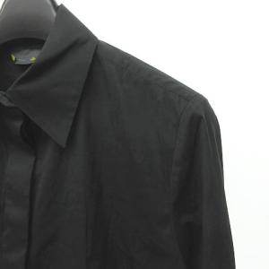 FENDI ECR12 1225 ドレス シャツ 長袖 比翼 42 ブラック