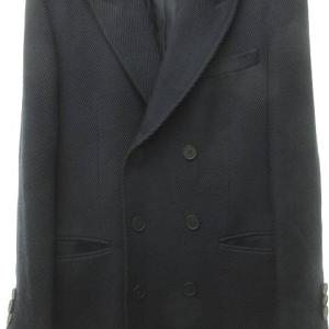 HUGO BOSS ダブル チェスターコート ウール 膝丈 Mネイビー 0106