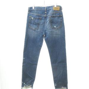DIESEL MHARKY 080AH ダメージ クラッシュ デニム パンツ W30 L32 ネイビー