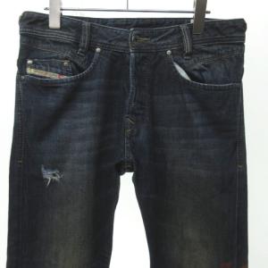 DIESEL IAKOP ダメージジーンズ プリント W28L32 インディゴ