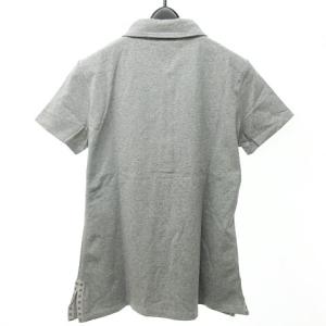 CELINE マカダム テープ ポロシャツ L グレー